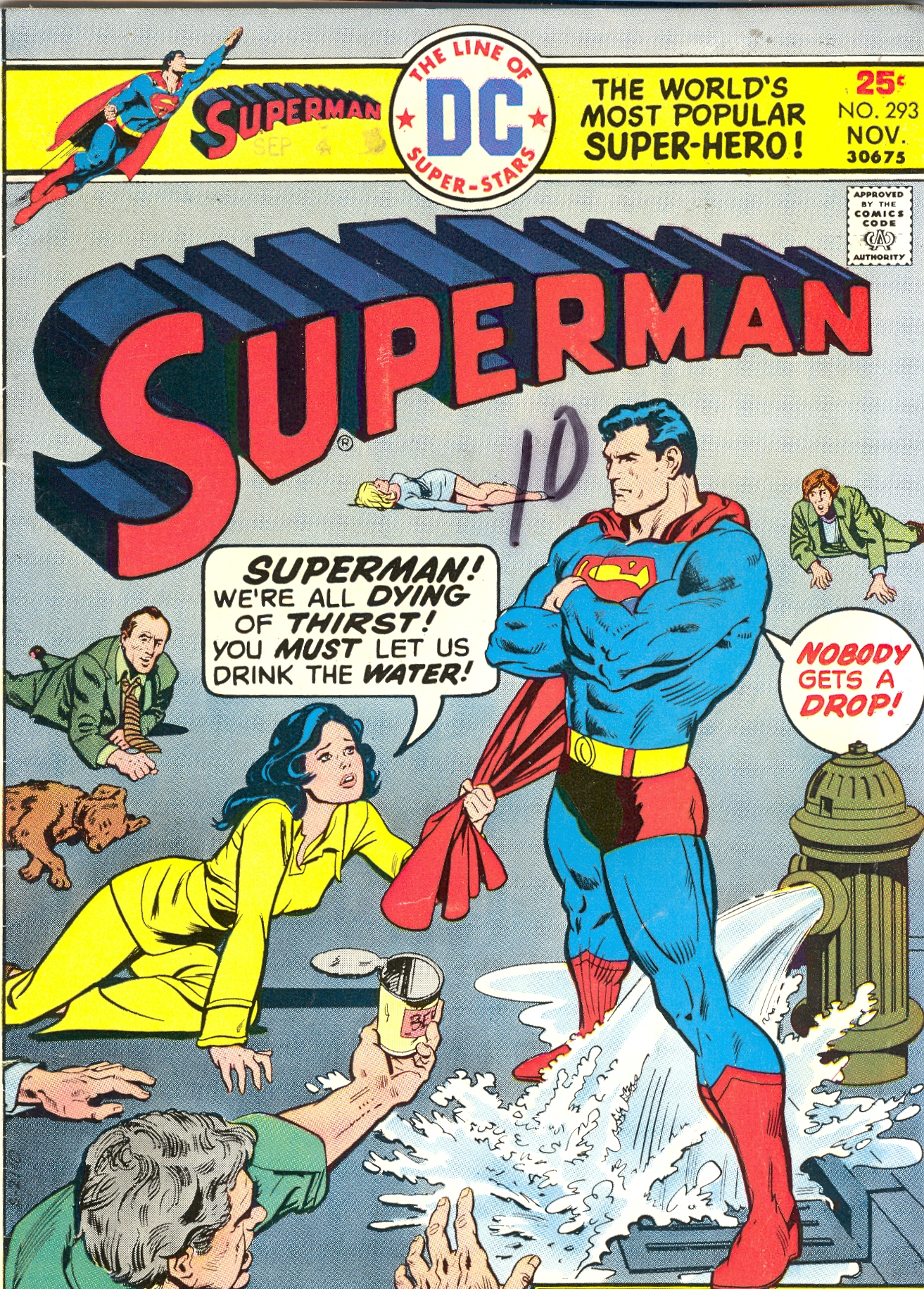 Crazy Comic Covers: Superman #293;The miracle of Thirsty Thursday