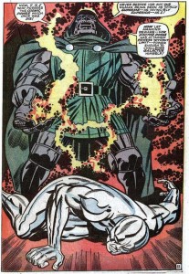DoomPowerCosmic0257 Then there's the time that Dr. Doom steals the power cosmic from Silver Surfer and basically becomes the most awesome person in the world.
