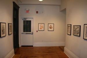 The gallery wing dedicated to Darwyn's work on the New Frontier.