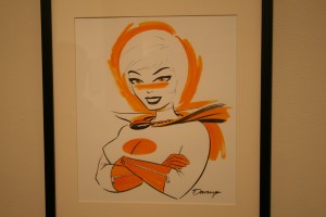 Another great piece for sale at the show. You will have no idea how close David was to shelling out the 500 for this piece. The only thing that saved him was the fact that he couldn't take the art off the wall that night to go home with him.