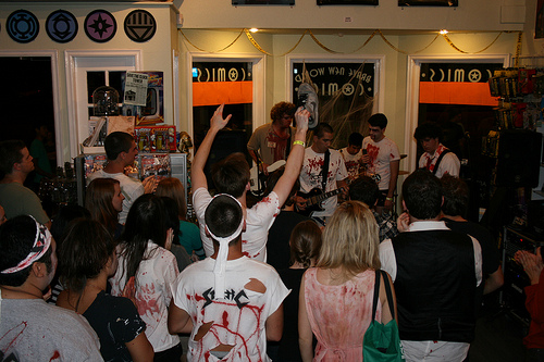 zombies These guys are like the violin guys on the Titanic, playing in the face of the Apocalypse.