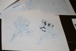 Batman We cover "batman" in globes and start inking!