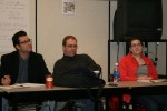 Walter Dickinson TCW coordinator, Walter Dickinson (middle) sits back and watched the class unfold.