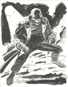 2011 Sketch Mitch Breitweiser Red Skull