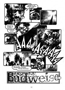 page from Zezelj's graphic novel Rex (Optimum Wound Publising.)