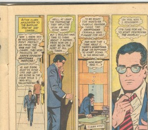 An average day in the life of Clark Kent. 