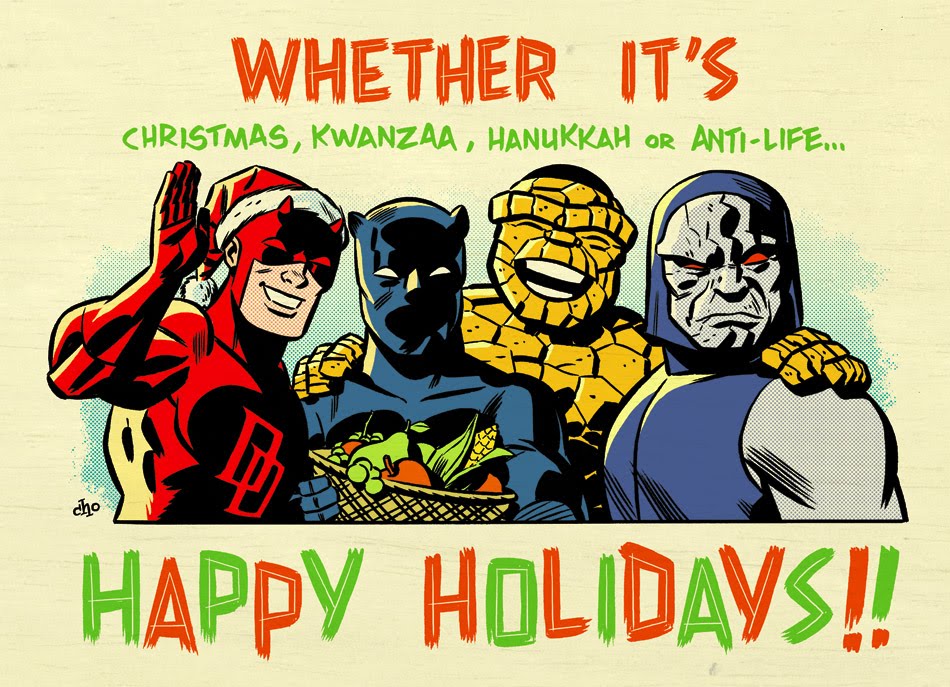 Happy Holidays Cartoon Porn - Art Porn: Michael Cho's Christmas Card â€¢ Comic Book Daily