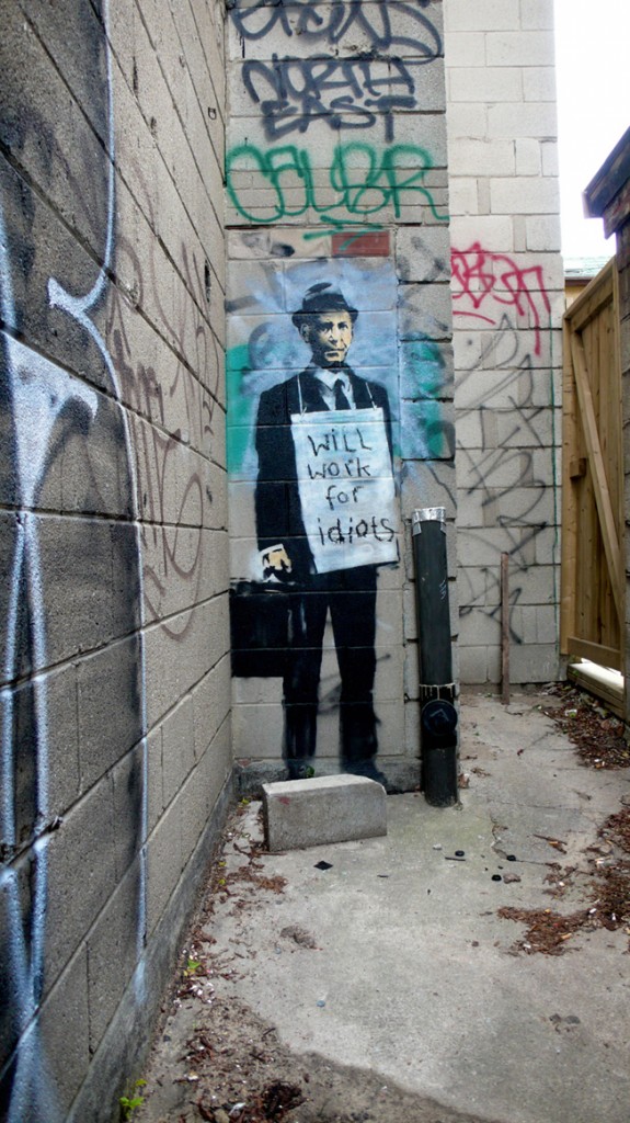 Brand new Banksy pieces spotted in Toronto. (Possibly Here for TCAF