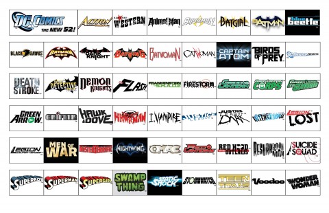 DC The new 52 logos