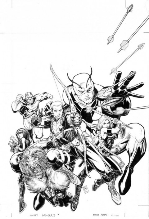 Art Adams Secret Avengers cover