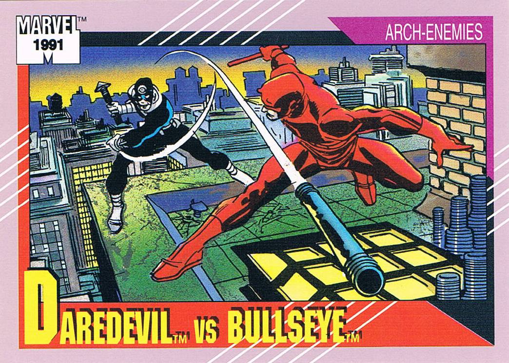 #235 1980 Spanish Marvel Comics Superhero Terrabusi Trade Sticker Daredevil 