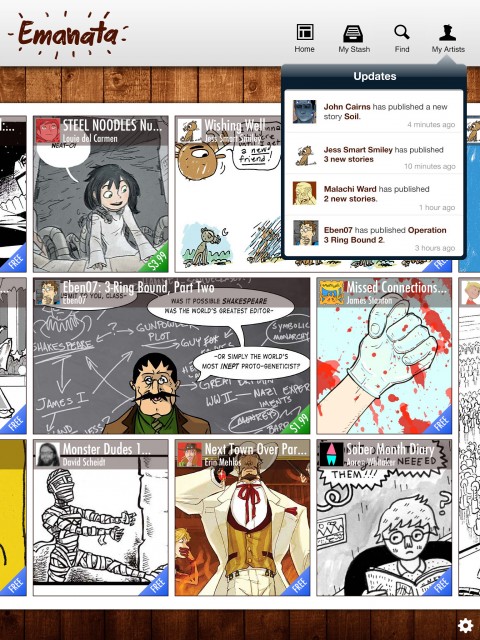 Emanata_UI_artists_updates
