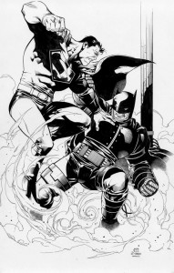 Superman vs Dark Knight Batman by Jim Cheung. Source.