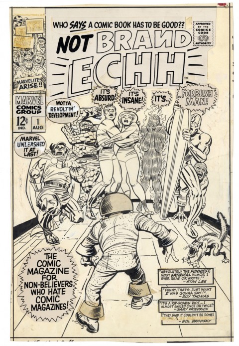 Not Brand Echh issue 1 by Jack Kirby and Frank Giacoia.  Source.