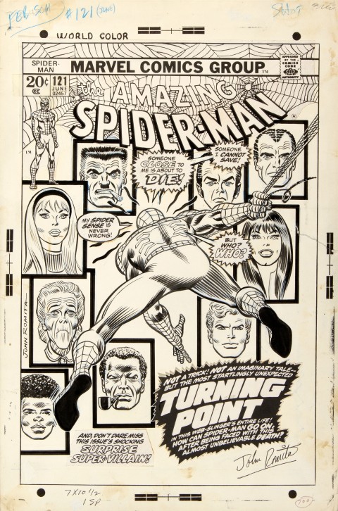 Amazing Spider-Man issue 121 cover by John Romita Sr