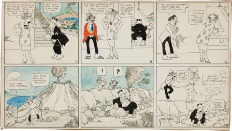 Bringing Up Father undated partial Sunday strip by George McManus