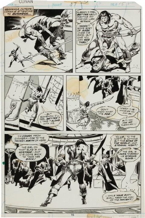 Conan The Barbarian issue 87 page 15 by Ton DeZuniga