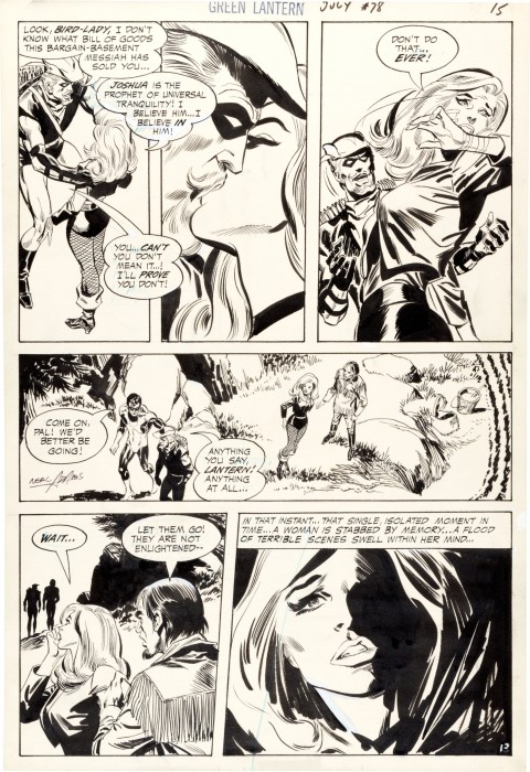 Green Lantern issue 78 page 13 by Neal Adams and Frank Giacoia