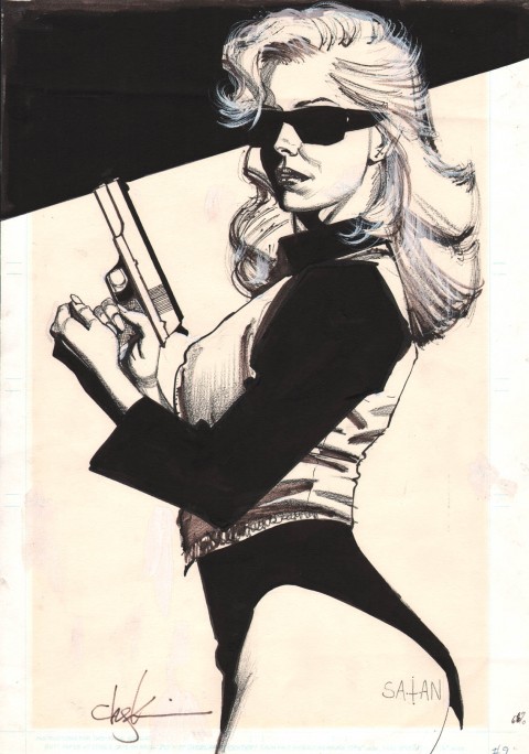 Black Kiss issue 9 cover by Howard Chaykin