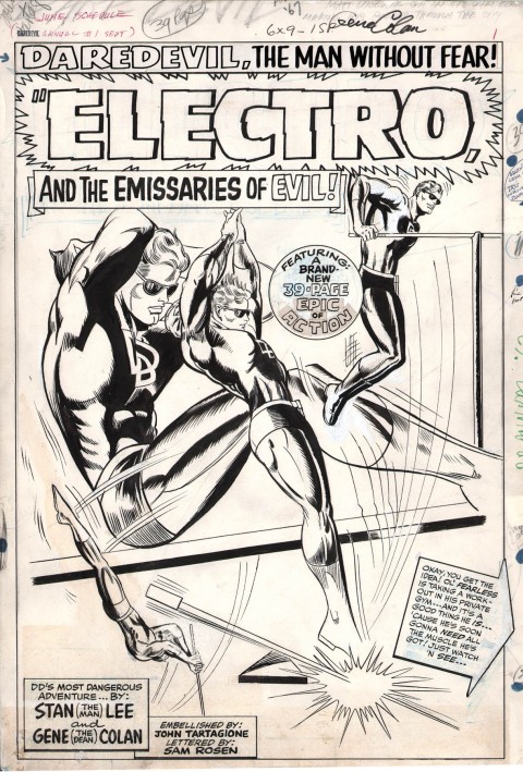 Daredevil annual issue 1 splash by Gene Colan and John Tartaglione