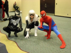 Venom, Black Cat and Spider-man 