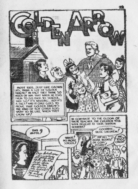 Golden Arrow Mighty Midget Comics (Canadian) p. 23 - June Banfield art.