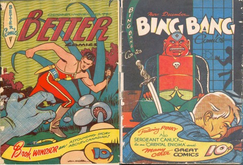 Better Comics Vol. 3 No. 6 and Bing Bang Comics Vol 2 No. 9