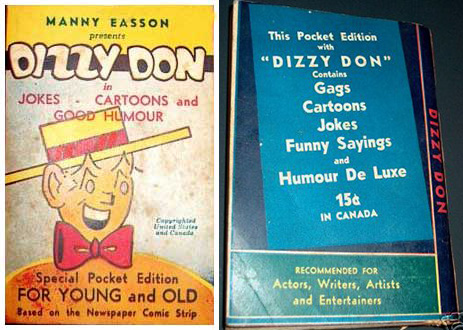 Dizzy Don Joke Book front and back.