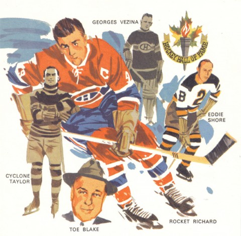 Tremblay illustration from his history of hockey book