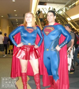 Supergirl and Superman 