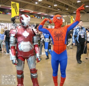 Canadian Iron Man and Spider-Man 