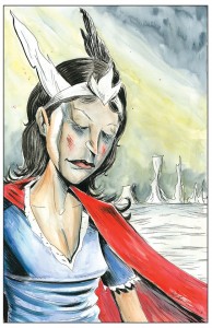 Nelvana of the Northern Lights Kickstarter Incentive by Jeff Lemire