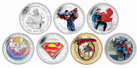 Royal Canadian Mint Superman Coins