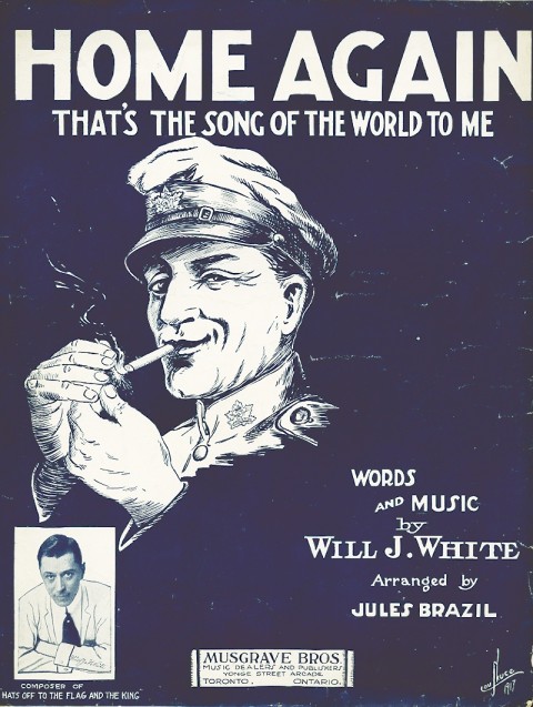 "Home Again" song sheet from 1917