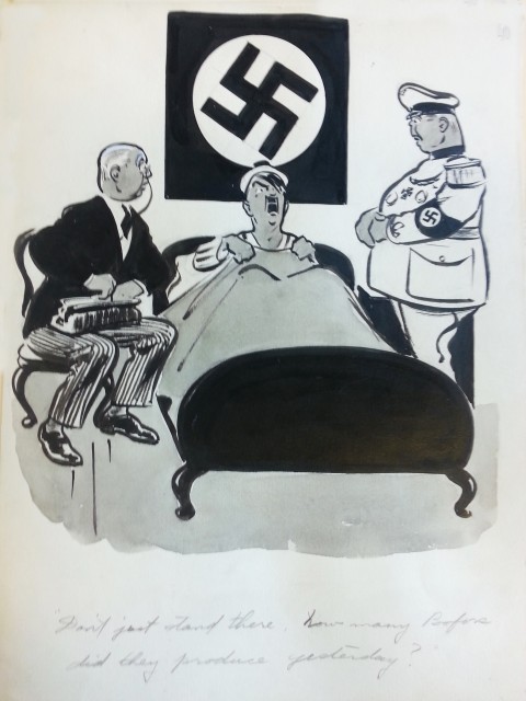 Win Mortimer sketch done at the Bofors Plant in 1942-3
