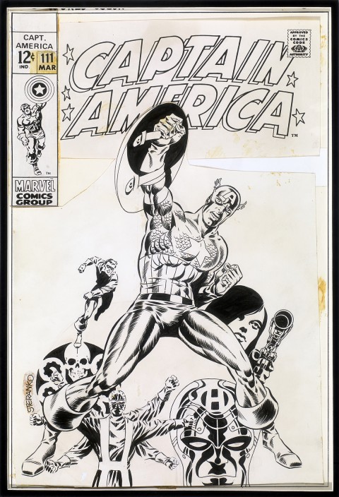 Captain America issue 111 cover by Jim Steranko.  Source.