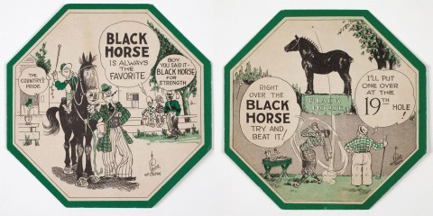 Black Horse coasters.