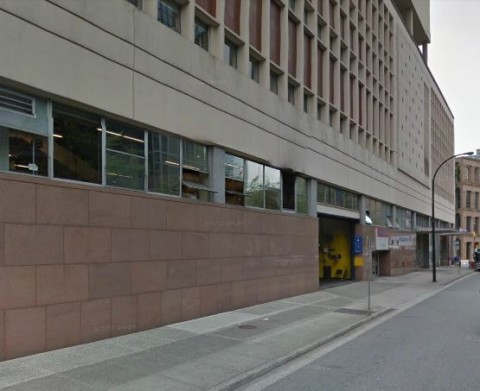 The Homer St. block of the Vancouver Main Post Office where Maple Leaf would have been.