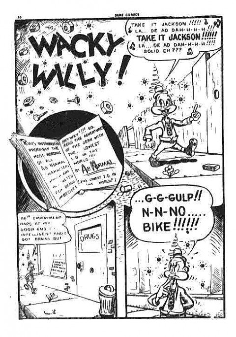 Wacky Will splash from Dime Comics 23 by Ab Normal