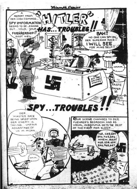 Unsigned "Hitler has Troubles" probably by Virgan from Triumph 17