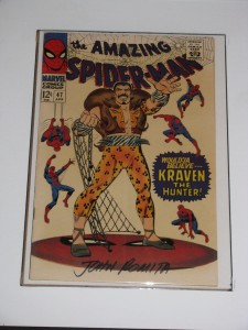 Amazing Spider-Man issue 47 signed by John Romita