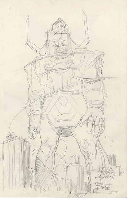 Galactus preliminary by Moebius