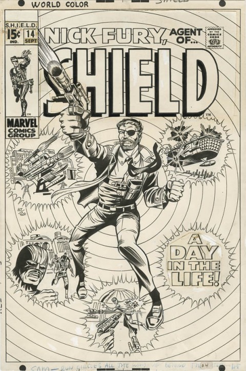 Nick Fury Agent of S.H.I.E.L.D. issue 14 cover by Herb Trimpe and Sam Grainger