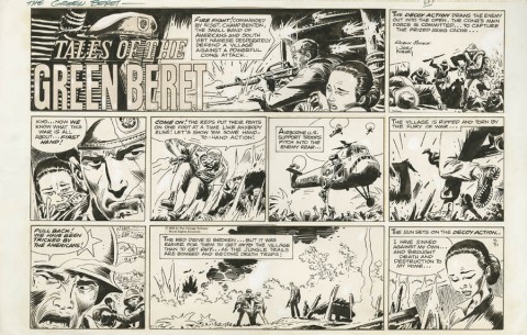 Tales Of The Green Beret Sunday 7-31-1966 by Joe Kubert