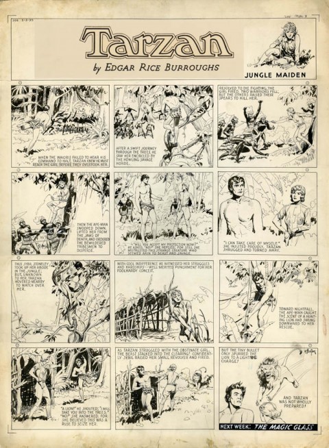 Tarzan Sunday 3-3-1935 by Hal Foster