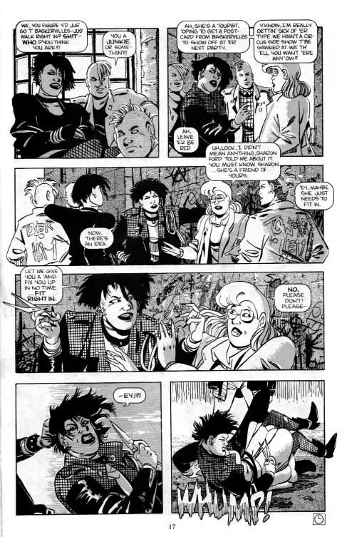 An early Baker Street page, pencilled by Guy Davis and inked by Vince Locke