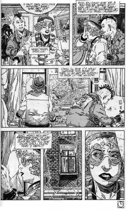 A later Baker Street page, pencilled and inked by Guy Davis