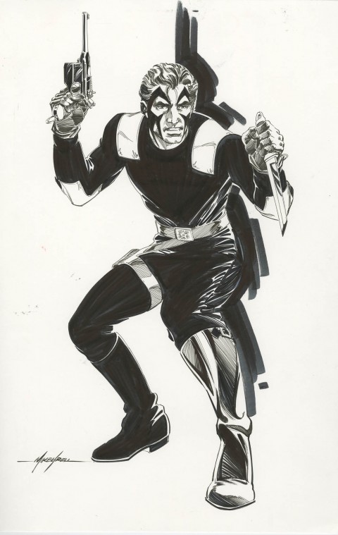 Jon Sable commission by Mike Grell