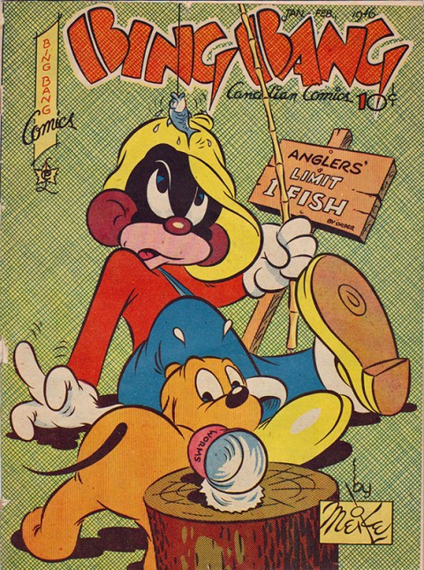 Classic Meikle Li'l Moe cover from Bing Bang Comics Vol. 6 No. 5