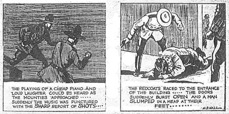 A couple more Harry S. Hall panels from Men of the Mounted